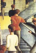 Oskar Schlemmer Bauhaus Stairway oil